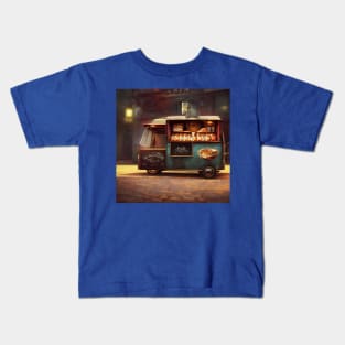 Steampunk Tokyo Ramen Food Truck Kids T-Shirt